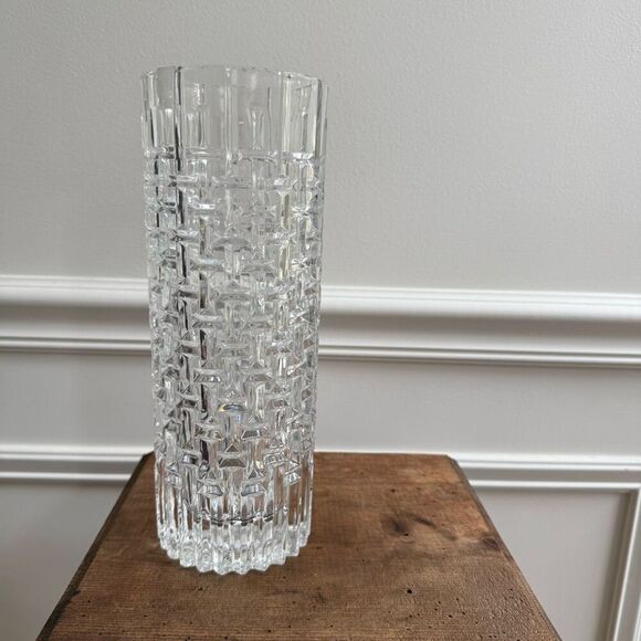 Vintage Art Glass Crystal Vase by Jiri Repasek Union 1970 10” - Picture 10 of 11